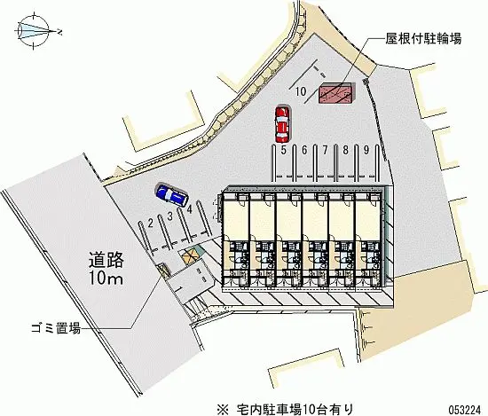 美作市楢原下 月極駐車場
